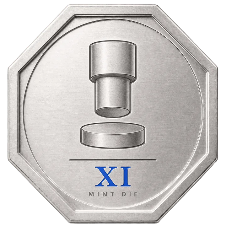 Mint Die badge, locked