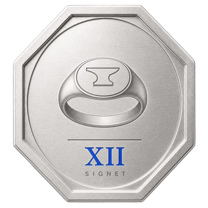 Signet badge, locked