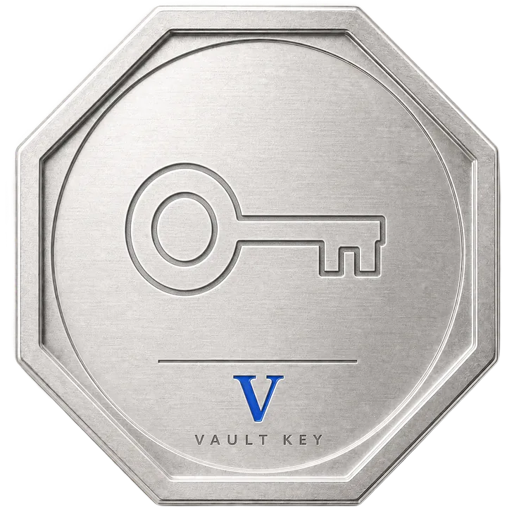 Vault Key badge, locked